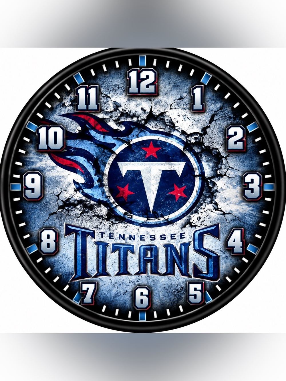 Blue Wall Clock - NFL Team Decor
